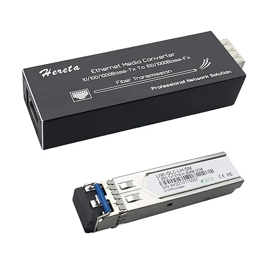 Imagen de Media Converter 10/100/1000M TX-1000 BASE FX con ranura SFP