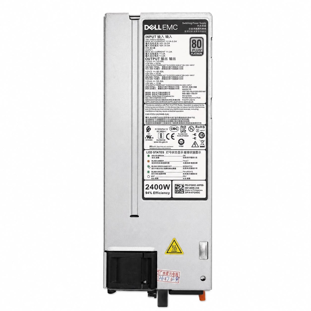 Fuente de alimentación 2400W 80 Plus Platinum 07GN3C