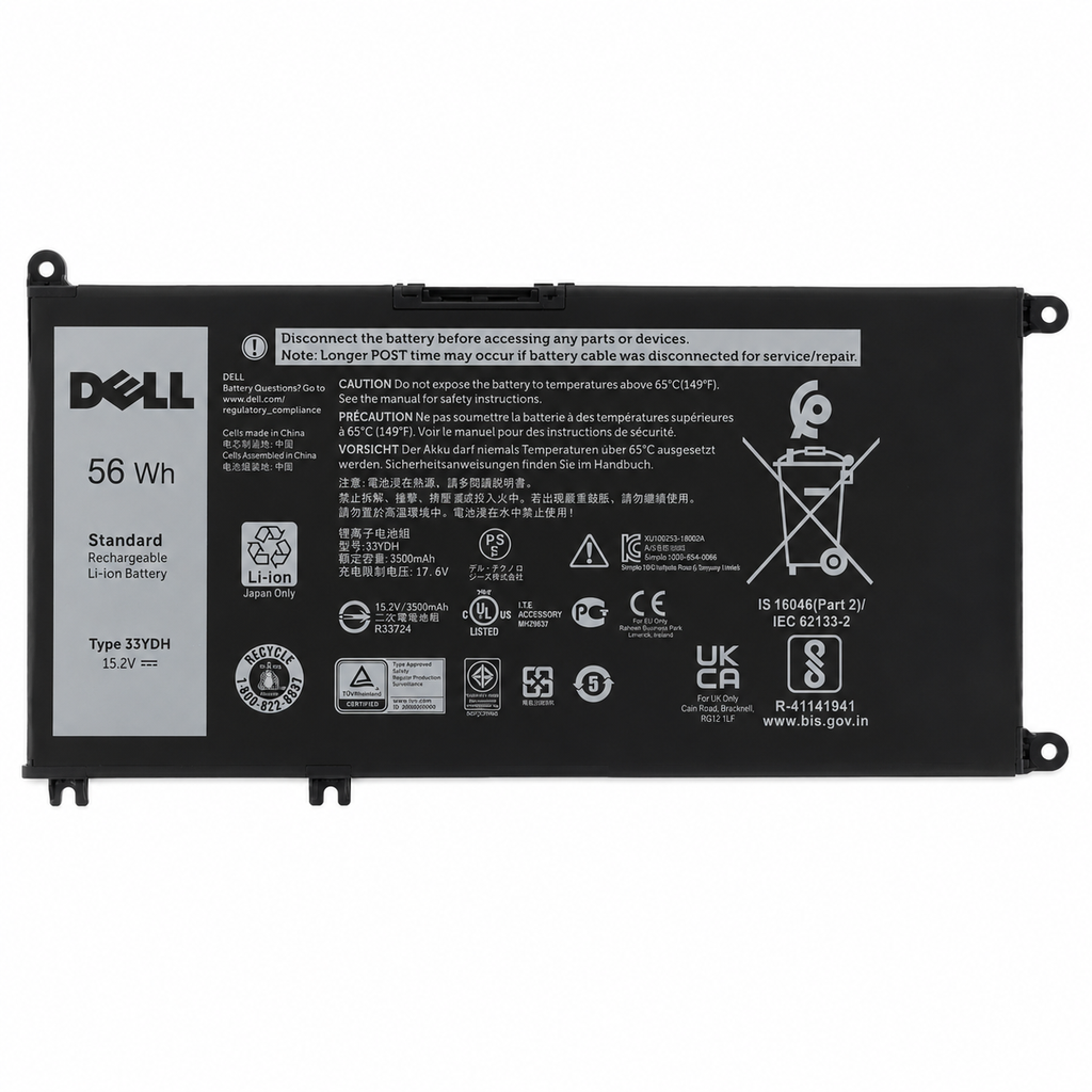 Batería para portátil 15.2V 56WH 3500mAh 0GD1JP